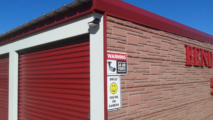 Bendzick Mini Storage in New Prague MN has Security Cameras for safe storage.